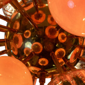 Large Sputnik Style Chandelier in Murano Glass, Contemporary