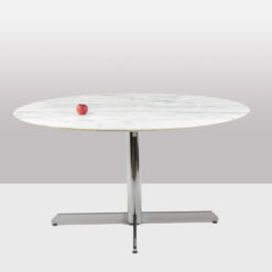 Florence Knoll Table in Marble - Staged - Styylish