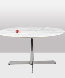 Florence Knoll Table in Marble - Staged - Styylish