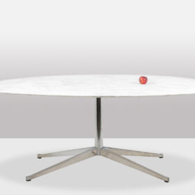 Florence Knoll for Knoll Table in Marble and Chromed Metal, Circa 1970