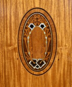 Small Blond Mahogany Bookcase - Inlay - Styylish