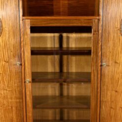 Small Blond Mahogany Bookcase - Middle Compartment - Styylish