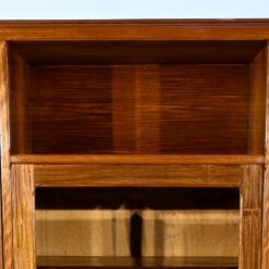 Small Blond Mahogany Bookcase - Top Compartment - Styylish