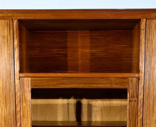 Small Blond Mahogany Bookcase - Top Compartment - Styylish