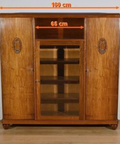 Small Blond Mahogany Bookcase - Length - Styylish