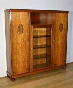 Small Blond Mahogany Bookcase - Side - Styylish