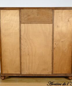 Small Blond Mahogany Bookcase - Back - Styylish