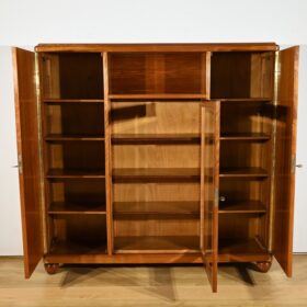 Small Blond Mahogany Bookcase Cabinet, Art Deco – 1940