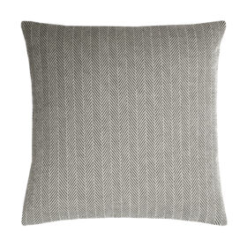 Cortina Collection Spigato Cushion, Herringbone Black And White