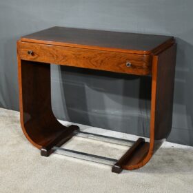 Walnut Art Deco Console Desk, 1930