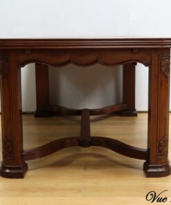 Louis XIV Style Extendable Table - Curved Base Side Detail - Styylish