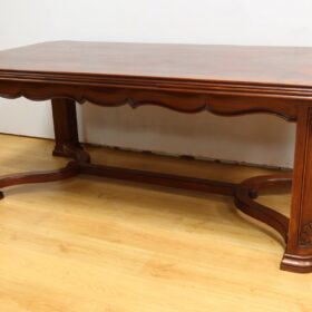 Louis XIV Style Extendable Table, 8 to 14 Place Settings, Mahogany,  1960