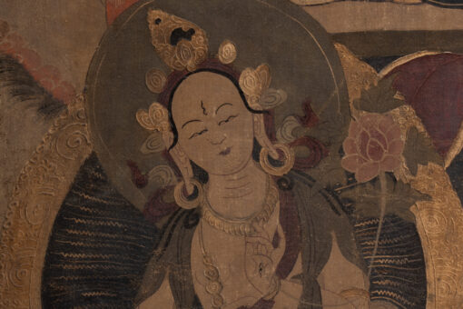 Tibetan Thangka Buddha - Face Details - Styylish