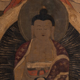 Tibetan Thangka Buddha, Late 19th Century