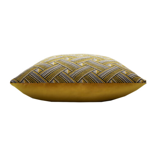 Rock Mustard Cushion- Side View- Styylish