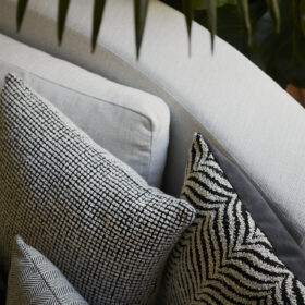 Zebra Black Cushion