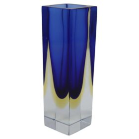 Deep Blue Vase in Murano Glass, Flavio Poli 1970s