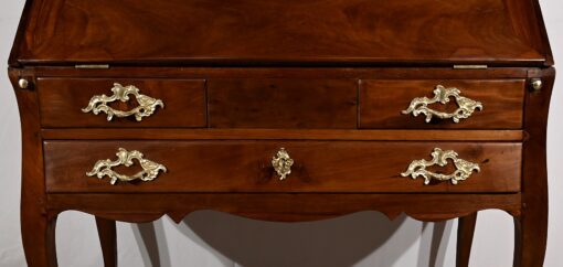 Small Mahogany Sloping Desk - Bottom Drawers - Styylish