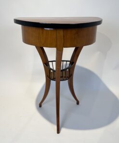 Biedermeier Sewing Table Cherry - Edge Ebonized Detail - Styylish
