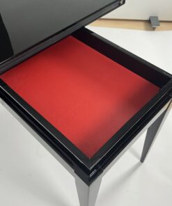 Art Deco Games Table - Interior Fabric Red - Styylish