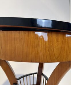 Biedermeier Sewing Table Cherry - Top Edge Detail - Styylish