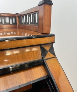 Biedermeier Roll-Top Desk - Inlay Decor - Styylish