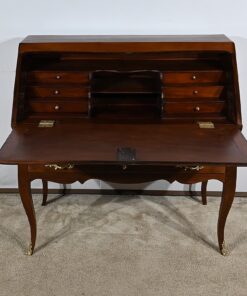 Small Mahogany Sloping Desk - Desk Open - Styylish