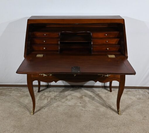 Small Mahogany Sloping Desk - Desk Open - Styylish