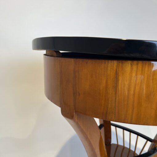 Biedermeier Sewing Table Cherry - Wood Detail - Styylish