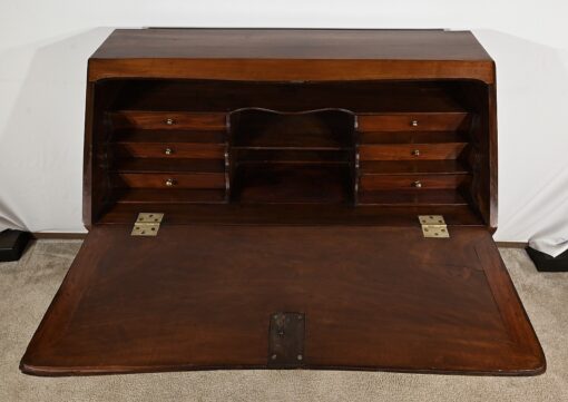 Small Mahogany Sloping Desk - Interior Compartments - Styylish