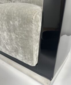 Pair of Art Deco Club Chairs - Side Edge Profile - Styylish