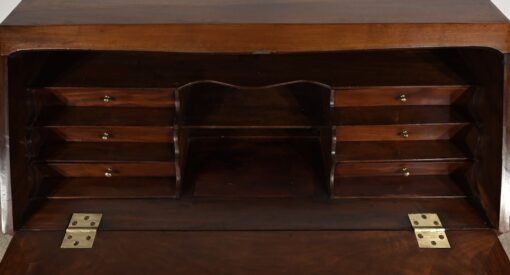 Small Mahogany Sloping Desk - Interior Compartments with Knobs - Styylish