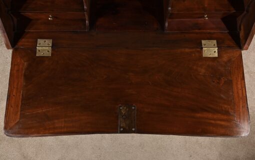 Small Mahogany Sloping Desk - Top of Desk Plate - Styylish