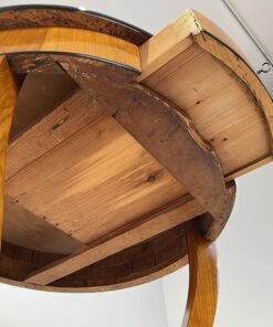 Round Biedermeier Side Table - Underneath Drawer - Styylish
