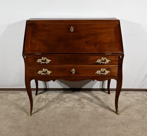 Small Mahogany Sloping Desk - Front - Styylish