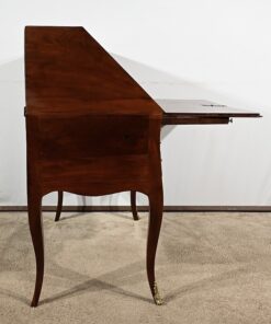 Small Mahogany Sloping Desk - Side Profile - Styylish