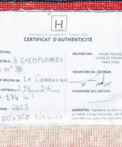 Hand-Woven Tapestry Le Corbusier - Rug Detail - Styylish