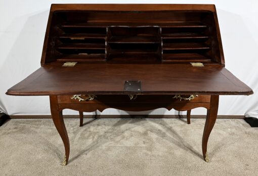 Small Mahogany Sloping Desk - Front Open - Styylish