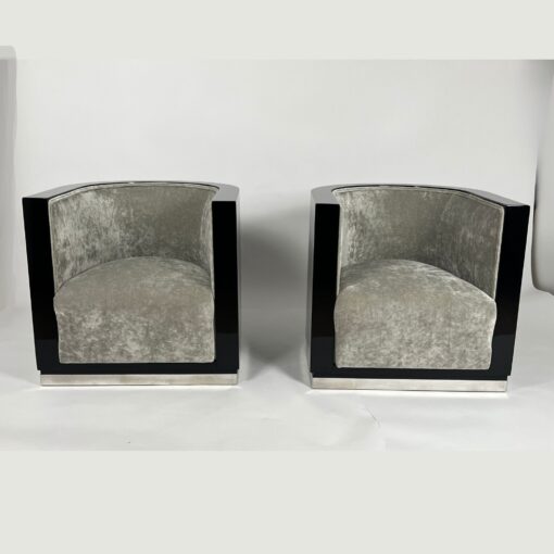 Pair of Art Deco Club Chairs - Together Front - Styylish