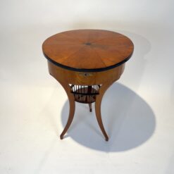 Biedermeier Sewing Table Cherry - Front Top - Styylish