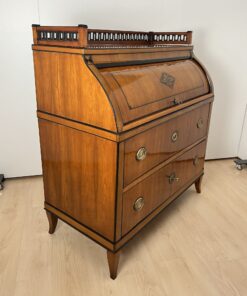 Biedermeier Roll-Top Desk - Side Detail - Styylish
