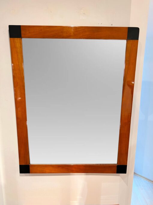 Biedermeier Mirror Ebonized Corners - Front - Styylish