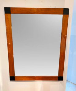 Biedermeier Mirror Ebonized Corners - Front - Styylish
