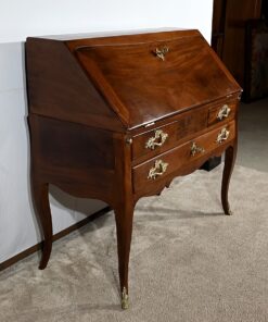 Small Mahogany Sloping Desk - Side Detail - Styylish