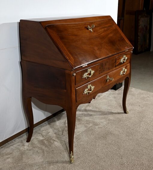 Small Mahogany Sloping Desk - Side Detail - Styylish