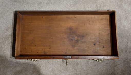 Small Mahogany Sloping Desk - Wooden Interior Drawer - Styylish