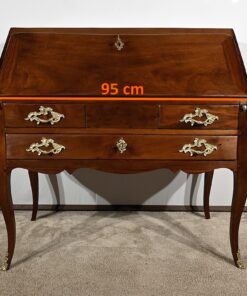 Small Mahogany Sloping Desk - Front Length - Styylish