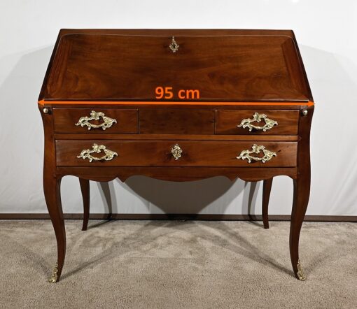 Small Mahogany Sloping Desk - Front Length - Styylish