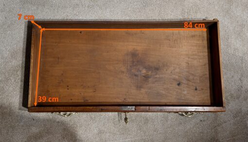 Small Mahogany Sloping Desk - Long Drawer Dimensions - Styylish