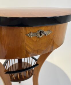 Biedermeier Sewing Table Cherry - Front Handle - Styylish